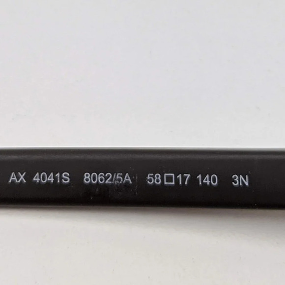 🕶️Armani Exchange AX4041S Sunglasses 58/17 140 /YHI804🕶️ - Picture 4 of 6